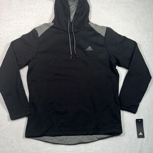 ADIDAS GOLF Tech Fleece Drawstring casual black Hoodie pullover‎ NWT Men large
